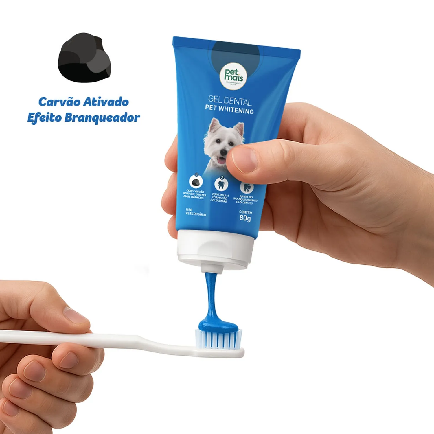 Gel Dental Pet Whitening Branqueador Petmais
